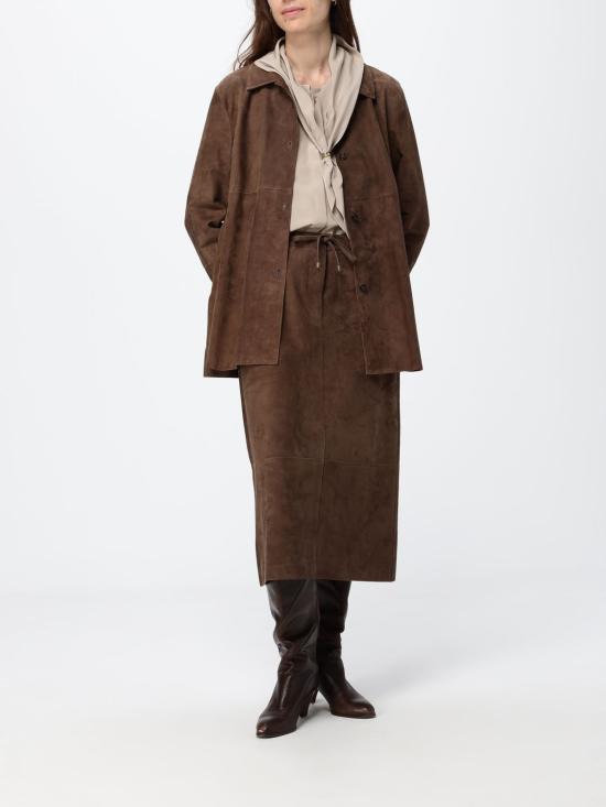 26FW 에스막스마라 미디 스커트 2629406011600 001 Brown - 'S MAX MARA