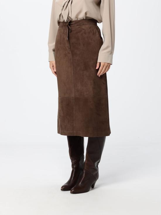 26FW 에스막스마라 미디 스커트 2629406011600 001 Brown - 'S MAX MARA