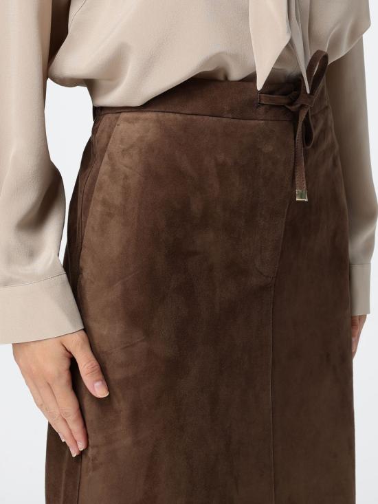 26FW 에스막스마라 미디 스커트 2629406011600 001 Brown - 'S MAX MARA