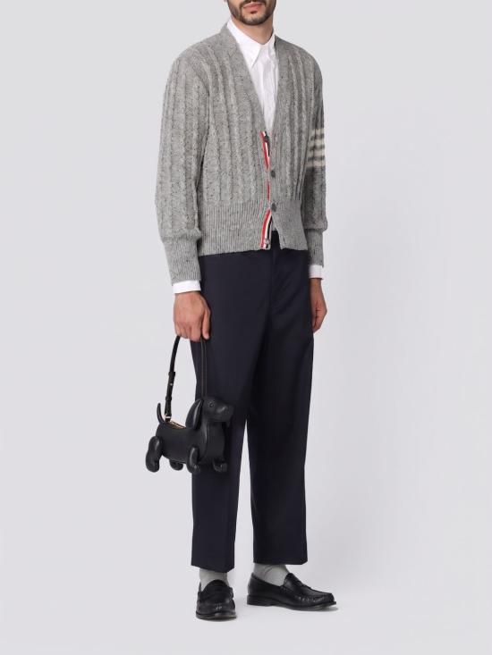 26FW 톰브라운 페블 그레인 헥터 바게트백 FAP341A00198 001 Black - THOM BROWNE