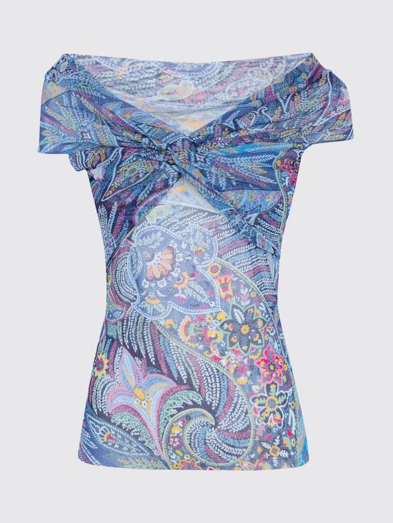 26SS 에트로 반팔 티셔츠 WRJA019399IAS72 X0887 Blue - ETRO