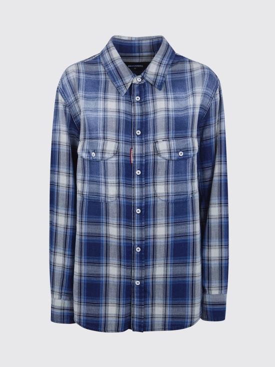 26SS 디스퀘어드2 셔츠 S75DL0950D35442 001F Blue - DSQUARED2