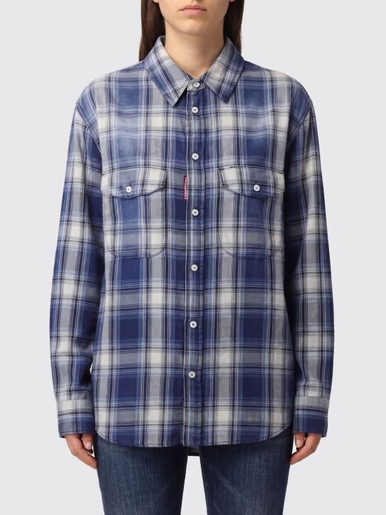 26SS 디스퀘어드2 셔츠 S75DL0950D35442 001F Blue