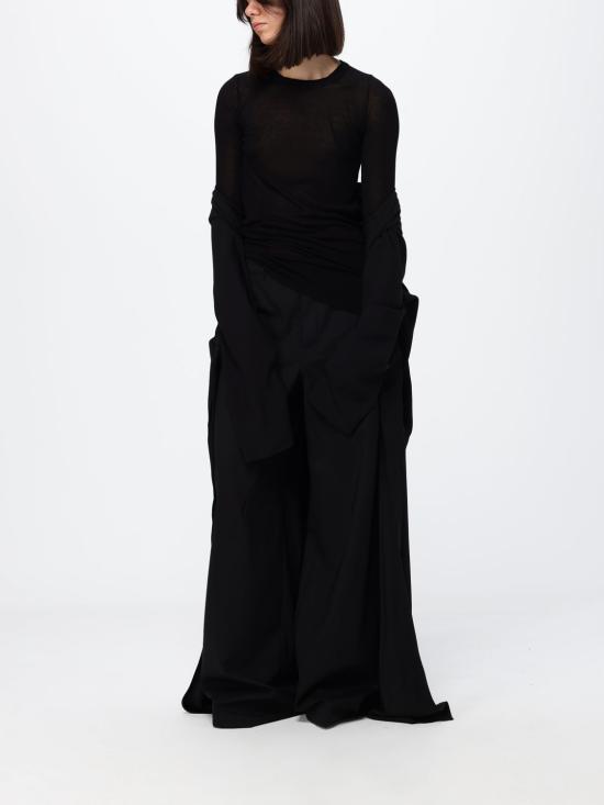 26FW 릭 오웬스 스트레이트 팬츠 RP02F5317ZL 09 Black - RICK OWENS