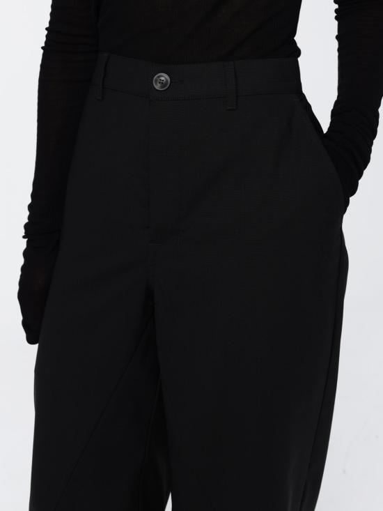 26FW 릭 오웬스 스트레이트 팬츠 RP02F5317ZL 09 Black - RICK OWENS