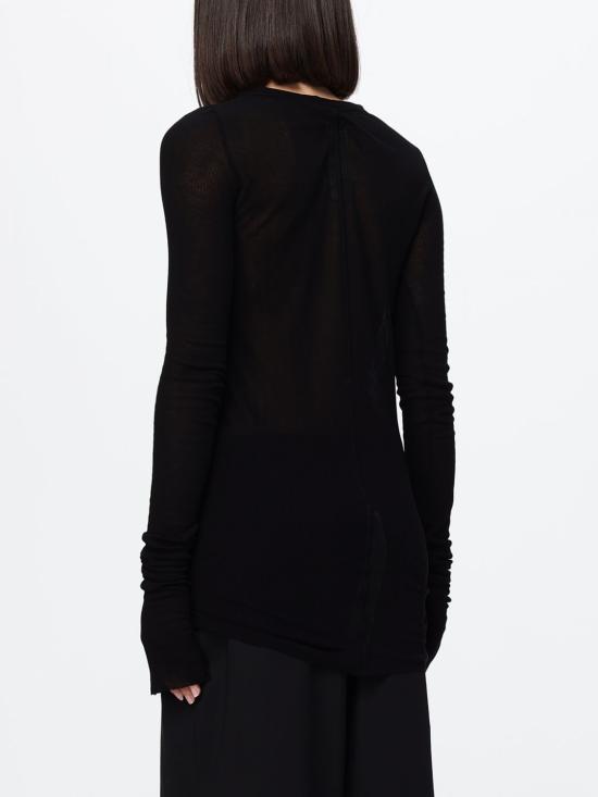 26FW 릭 오웬스 긴팔 티셔츠 RP02F5202RC 09 Black - RICK OWENS