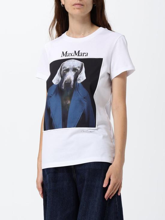 26FW 막스마라 반팔 티셔츠 2621946071600 009 Ocean - MAX MARA