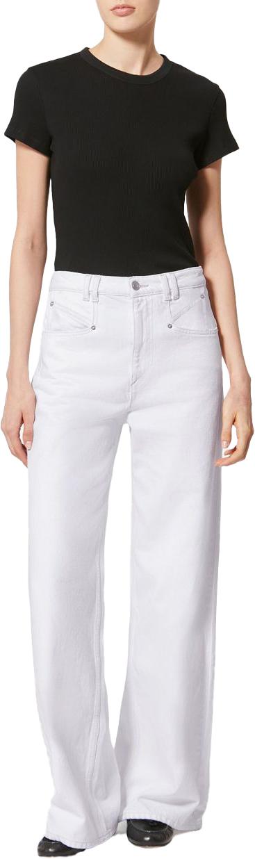 26SS 이자벨마랑 레모니 팬츠 PA0052FBD1H02I WHITE - ISABEL MARANT