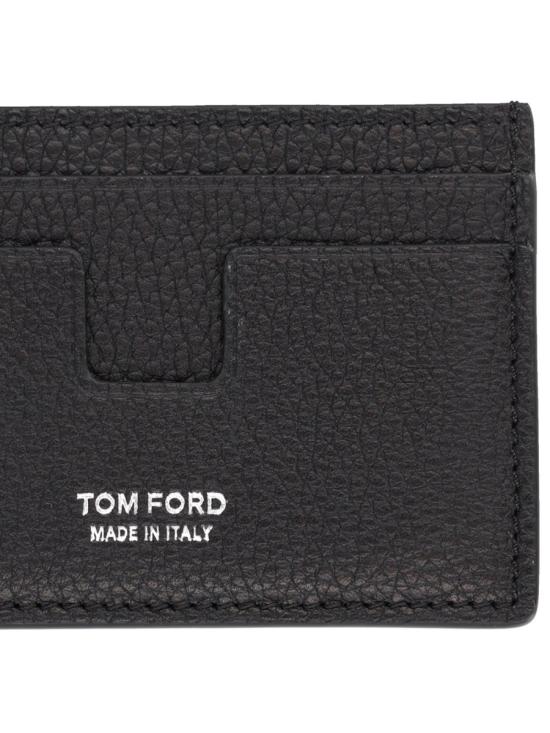 26FW 톰포드 그레인 레더 카드 홀더 Y0232 LCL158SNAA BLACK - TOMFORD