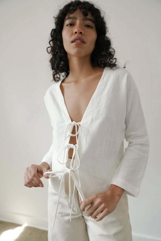  지 로파 긴팔 티셔츠 지이 로파 베라 탑 - ZII ROPA