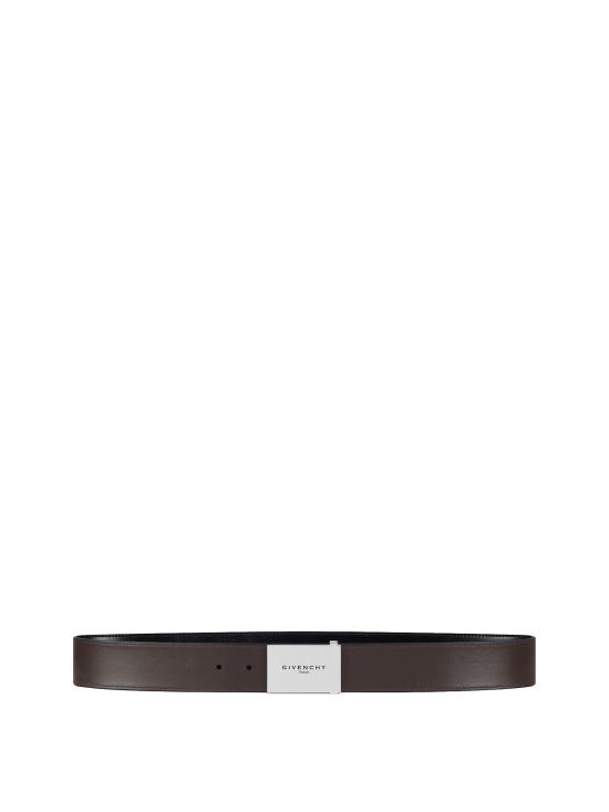 26FW 지방시 가죽 벨트 BK407NK21Q 002 BLACK GREY - GIVENCHY