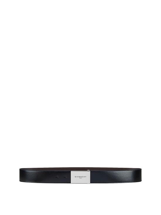 26FW 지방시 가죽 벨트 BK407NK21Q 002 BLACK GREY