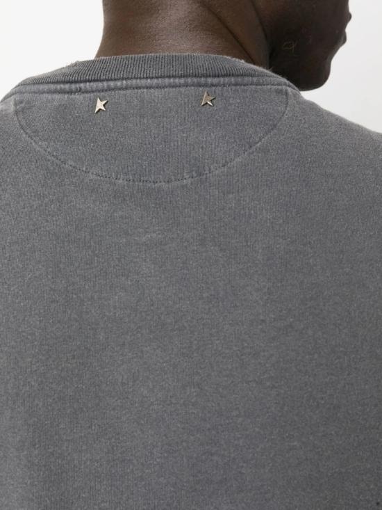 26FW 골든구스 골든 로고 프린트 반팔 티셔츠 GMP01220P000671 60318 Grigio - GOLDEN GOOSE