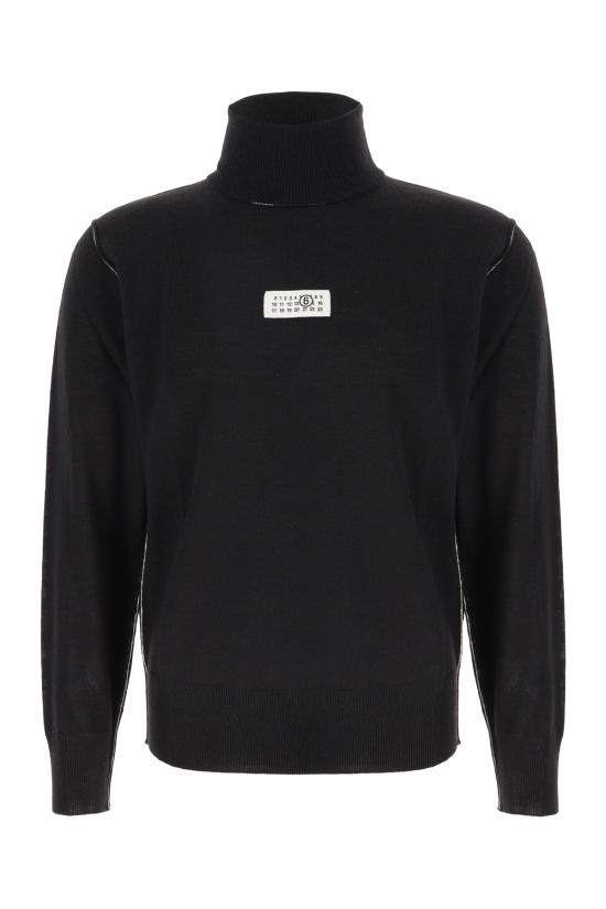 26FW MM6 메종마르지엘라 터틀넥 SH0HA0009M13037 900 BLACK