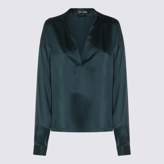 26FW 톰포드 블라우스 TS2144 FAX1720GDV TEAL