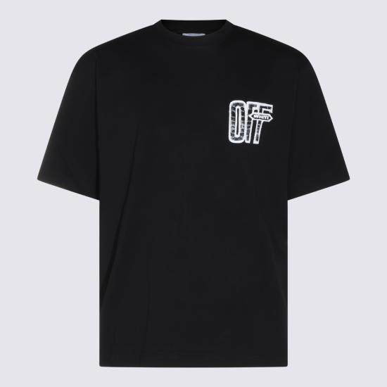 26FW 오프화이트 반팔 티셔츠 OMAA120F26 JER00Y001 Black