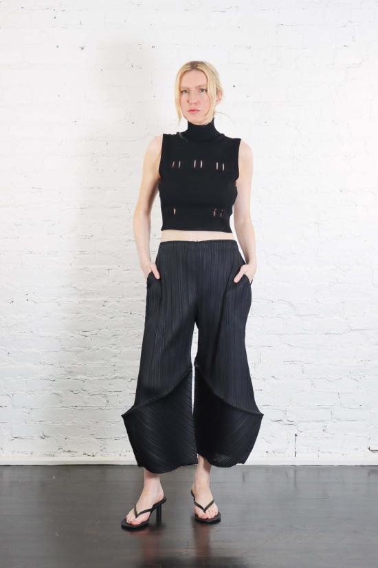  플리츠플리즈 스트레이트 팬츠 PP66JF383 BLACK - PLEATS PLEASE