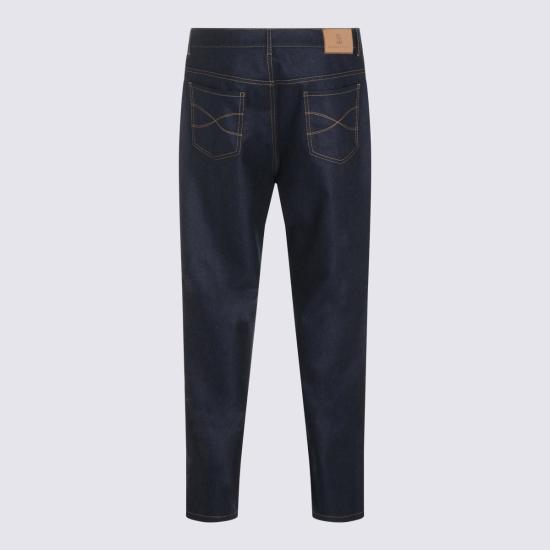 26FW 브루넬로 쿠치넬리 스트레이트 팬츠 M038PF1012 CDL36 Navy - BRUNELLO CUCINELLI