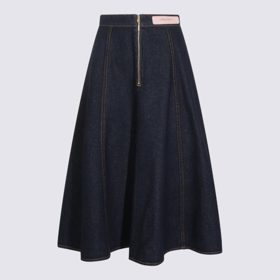 26FW 알베르타 페레티 미디 스커트 262UA0115 66300290 Denim