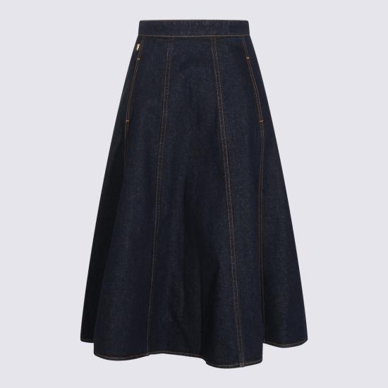 26FW 알베르타 페레티 미디 스커트 262UA0115 66300290 Denim - ALBERTA FERRETTI