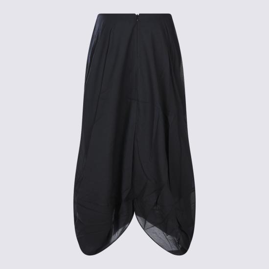 26FW 토템 미디 스커트 253WRB0306 FB0430001 Black