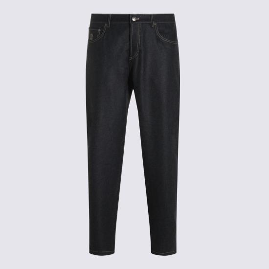 26FW 브루넬로 쿠치넬리 스트레이트 팬츠 M038PF1012 CGE40 Dark grey