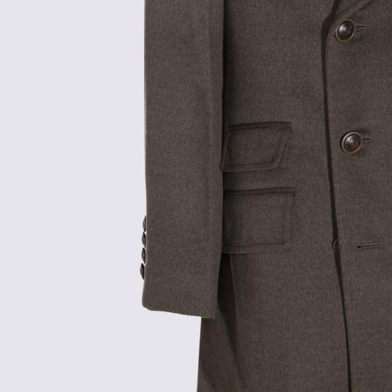 26FW 브루넬로 쿠치넬리 코트 MV4679141H C014 mud - BRUNELLO CUCINELLI
