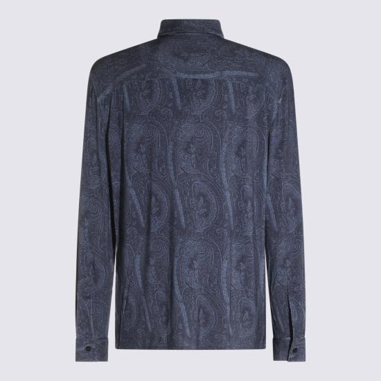 26FW 에트로 긴팔 셔츠 MRIC0076 99IA41AX0883 Blue - ETRO
