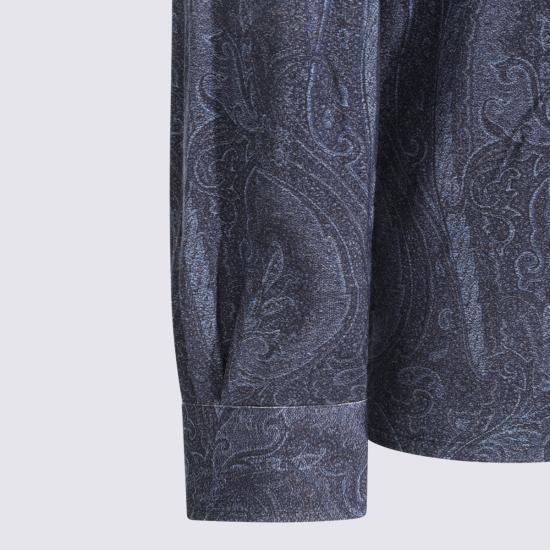 26FW 에트로 긴팔 셔츠 MRIC0076 99IA41AX0883 Blue - ETRO