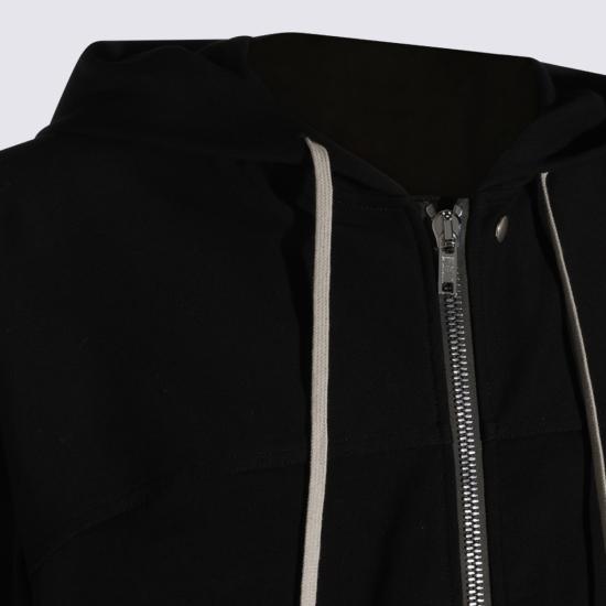 26FW 릭 오웬스 후드 티셔츠 RU02F4241 BA09 Black - RICK OWENS