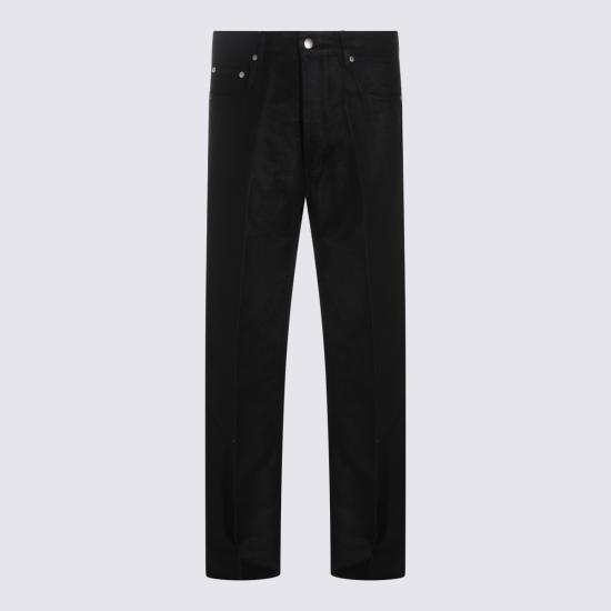 26FW 릭 오웬스 스트레이트 팬츠 RU02F4333 MOR09 Black