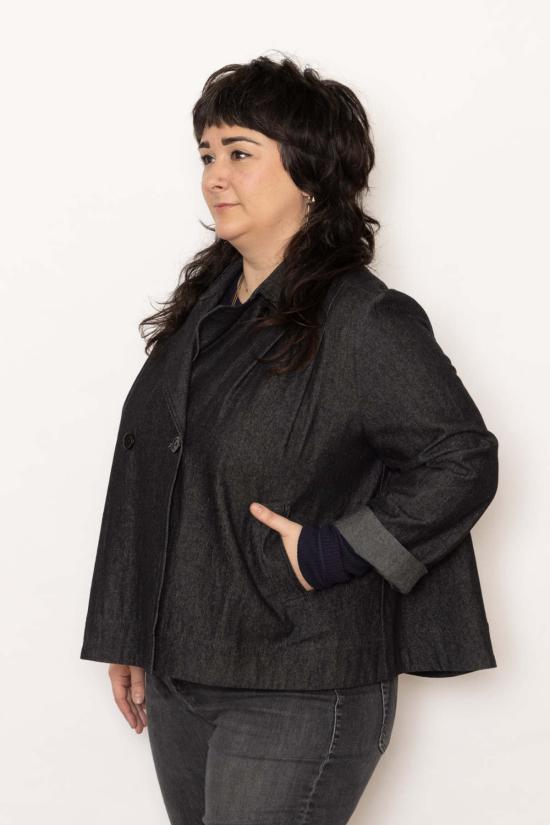  에스비제이 오스틴 자켓 Sbj 오스틴 개비 재킷 블루 체크/샌드스톤 - SBJ AUSTIN