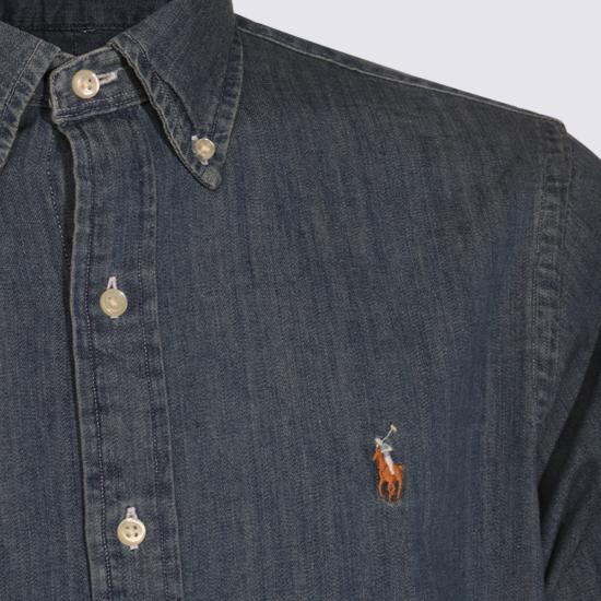 26FW 폴로 랄프로렌  포니로고 자수 데님 셔츠 710792043 001 - POLO RALPH LAUREN