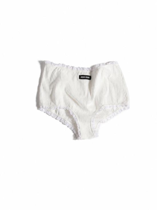 26FW 미우미우 팬티  SP9483SOOO1951 F0009 BIANCO