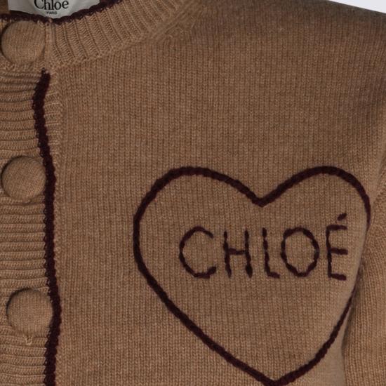 26FW 끌로에 스웨터 CH26AMC15710 218 BLEACHED BROWN - CHLOE