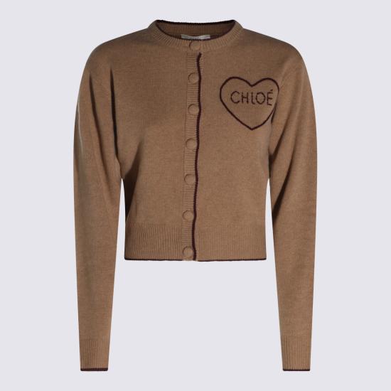 26FW 끌로에 스웨터 CH26AMC15710 218 BLEACHED BROWN