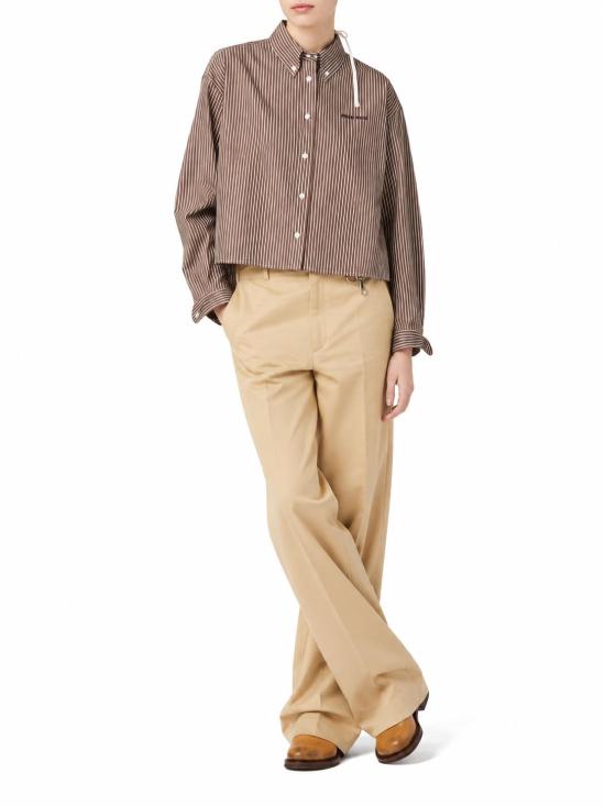 26FW 미우미우 스트레이트 팬츠 MP2024SOOO1UPX F0065 CORDA - MIU MIU