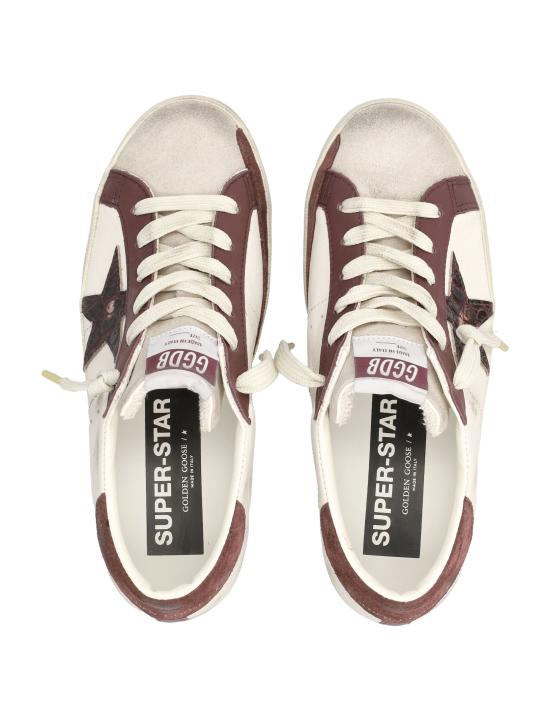 26FW 골든구스 스니커즈 GWF01002F008761 15993 BUTTER BEIGE BURGUNDY - GOLDEN GOOSE