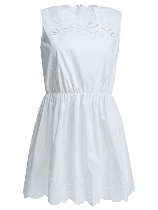 26SS 셀프 포트레이트 미디 원피스 AC26034SW WHITE