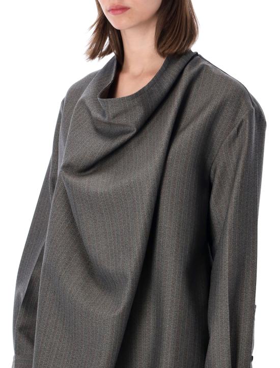 26FW 보테가베네타 셔츠 861751V6O20 2527 GREY MULTI - BOTTEGA VENETA