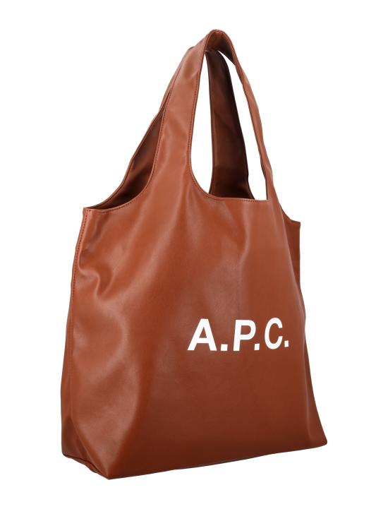 26FW 아페쎄 나논 로고 토트백 M61565PUAAT CAD HUZELNUT - A.P.C.