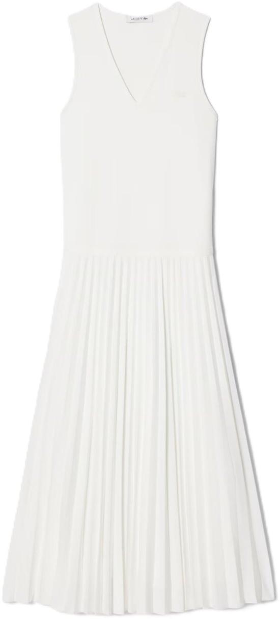26SS 라코스테 롱 원피스 4392634 WHITE