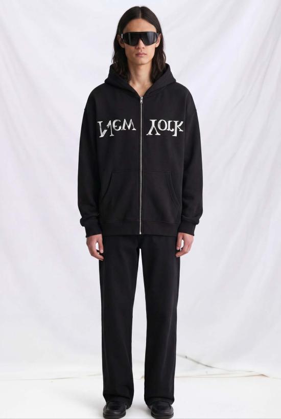  어셈블리 뉴욕 후드 티셔츠 Assembly Faded New York Logo Zip Sweatshirt - ASSEMBLY NEW YORK