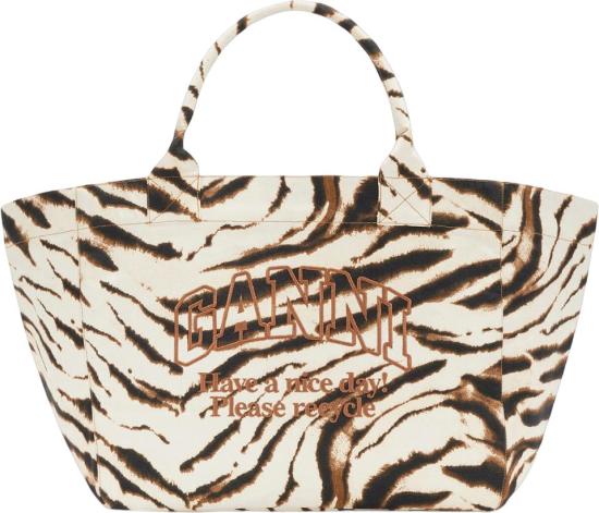 26FW 가니 토트백 GANNIC2080025135XXLSHOPPERSHOPPINGBAGSOFFWHITEDESSIN DIVERS