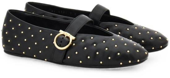 26FW 살바토레 페라가모 플랫 슈즈 01L931795487001 BLACK - SALVATORE FERRAGAMO