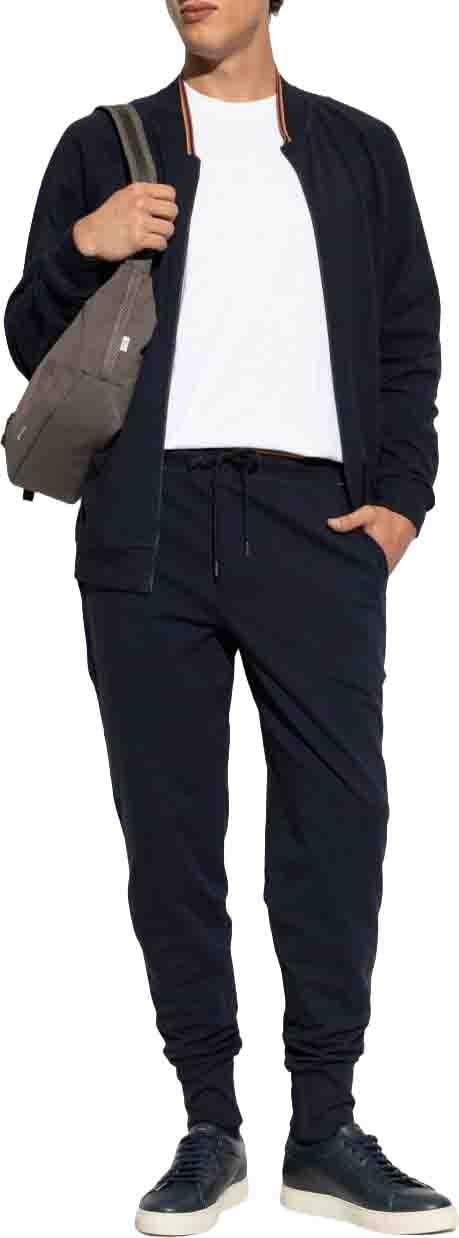 26FW 폴 스미스 아티스트 스트라이프 코튼 라운지 팬츠 M1A373MW12548 NAVY - PAUL SMITH