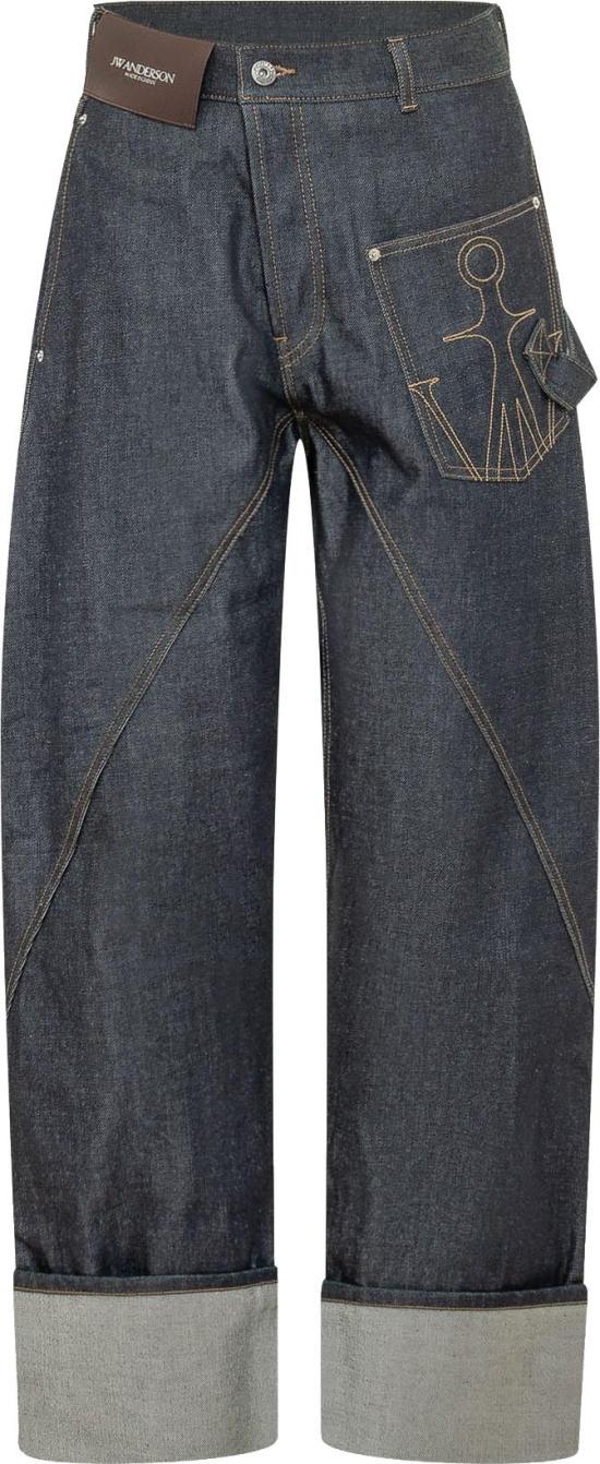 26FW JW앤더슨 데님 팬츠 DT0132PG1930870 NAVY