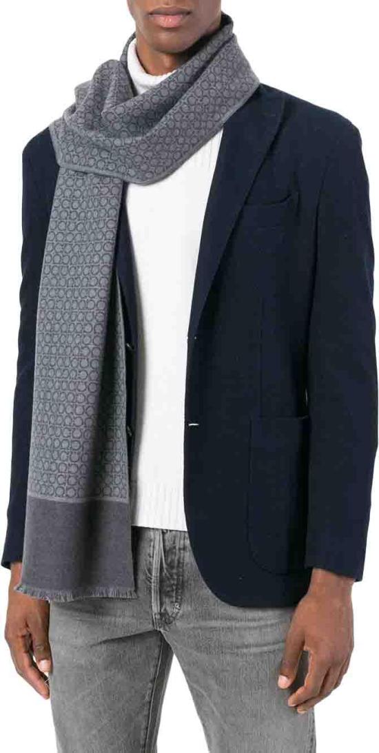 26FW 살바토레 페라가모 머플러/스카프 527047671684003 GREY - SALVATORE FERRAGAMO