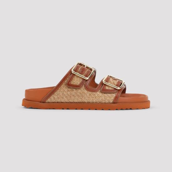 26FW 버켄스탁 샌들 1032507 GINGER BROWN RAFFIA - BIRKENSTOCK