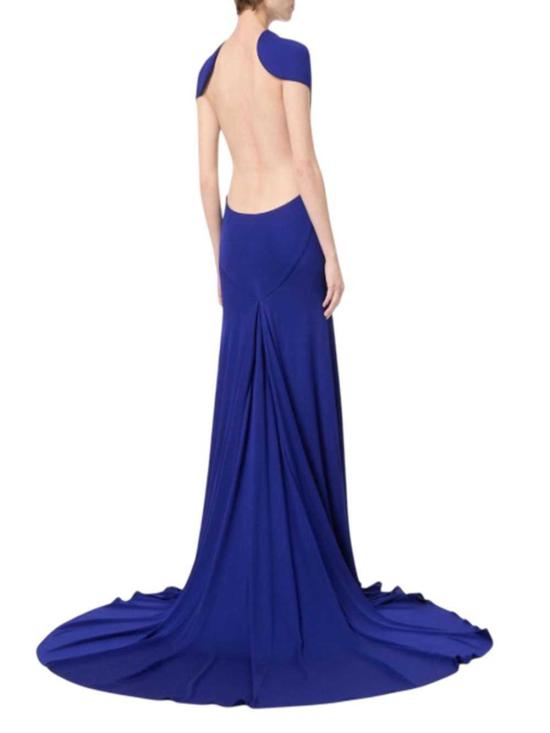 26SS 톰포드 롱 원피스 ABJ895FAX162 CLEMATIS BLUE UCU - TOMFORD